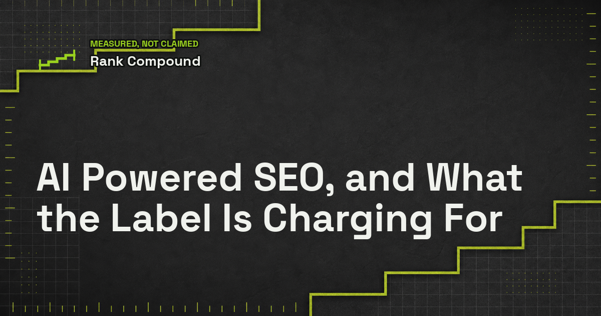 AI Powered SEO, and What the Label Is Charging For
