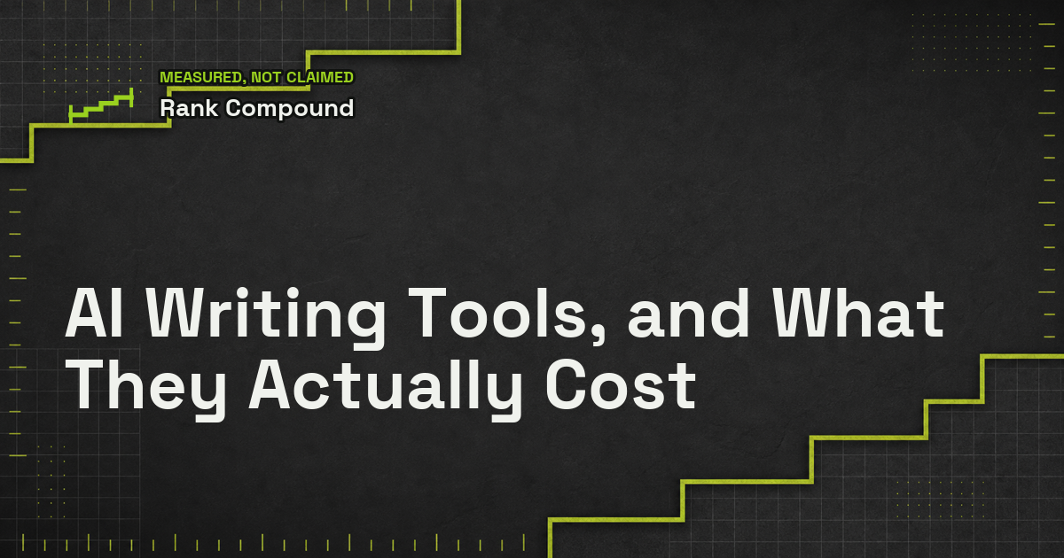 AI Writing Tools, and What They Actually Cost